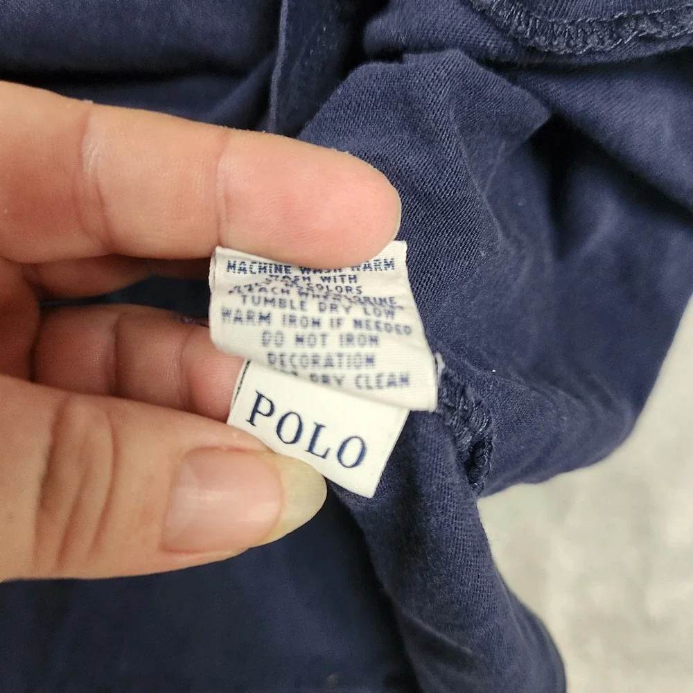 Polo Ralph Lauren Mens XL Navy Blue Pocket T-Shirt Classic Fit Crewneck Preppy